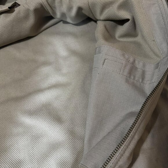 Wrangler Jacket Mens 2XL Dark Khaki Hooded Ripstop Zip YKK Workwear 3W177DK - Picture 6 of 10